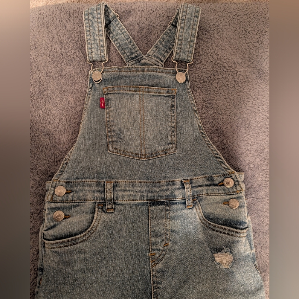 Kid's Levi's Light Blue Denim Overalls